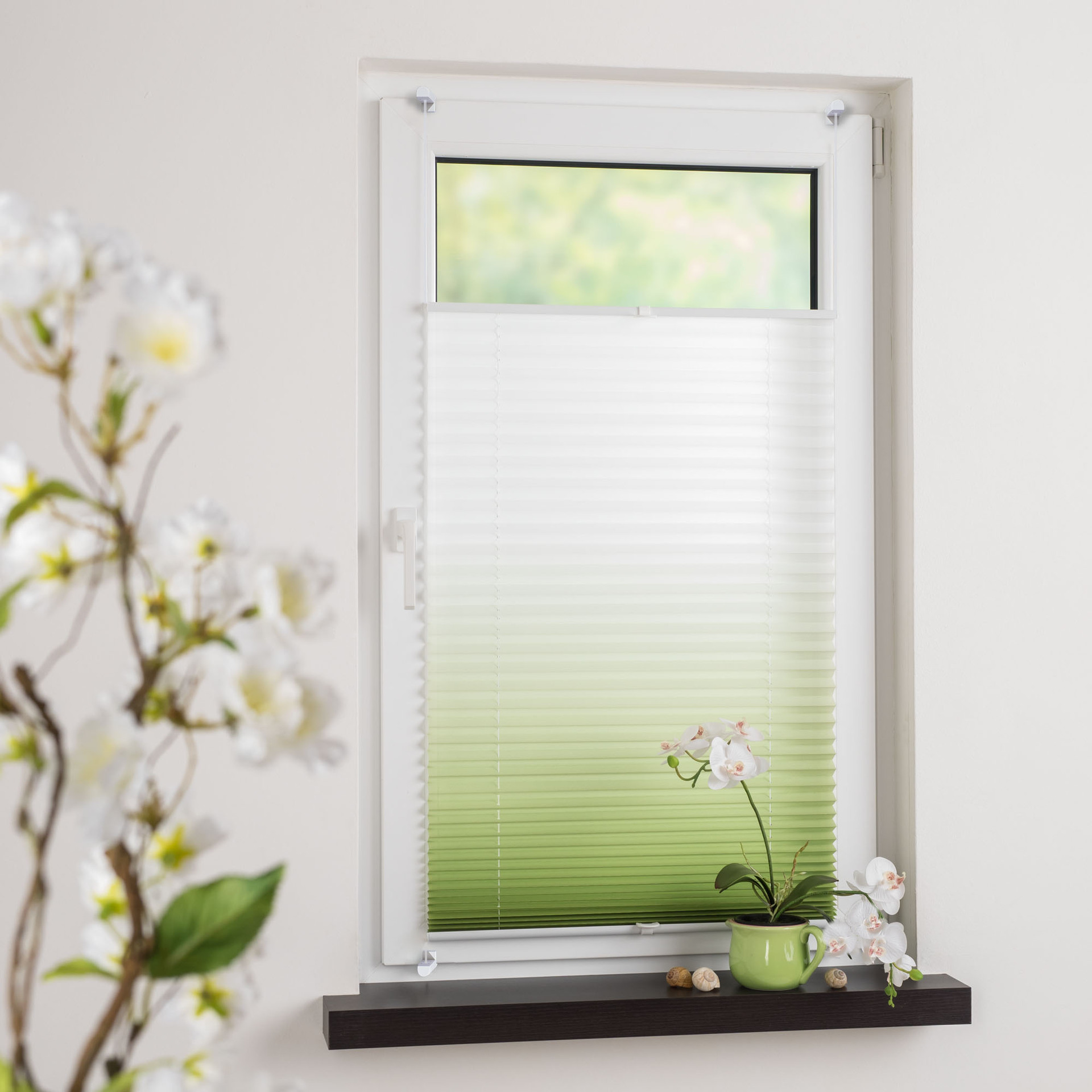 Klemmfix-Plissee Farbverlauf, verspannt bei leitermann.de günstig kaufen Klemmfix-Plissee Farbverlauf, verspannt