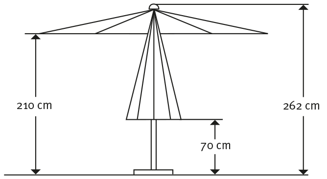 Sonnenschirm Gemini Ø 360/8cm