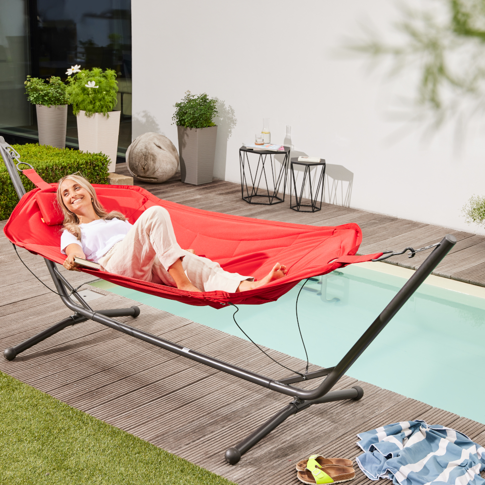 Panama Hängematte mit Stahlgestell bei leitermann.de günstig kaufen Panama Hängematte mit Stahlgestell