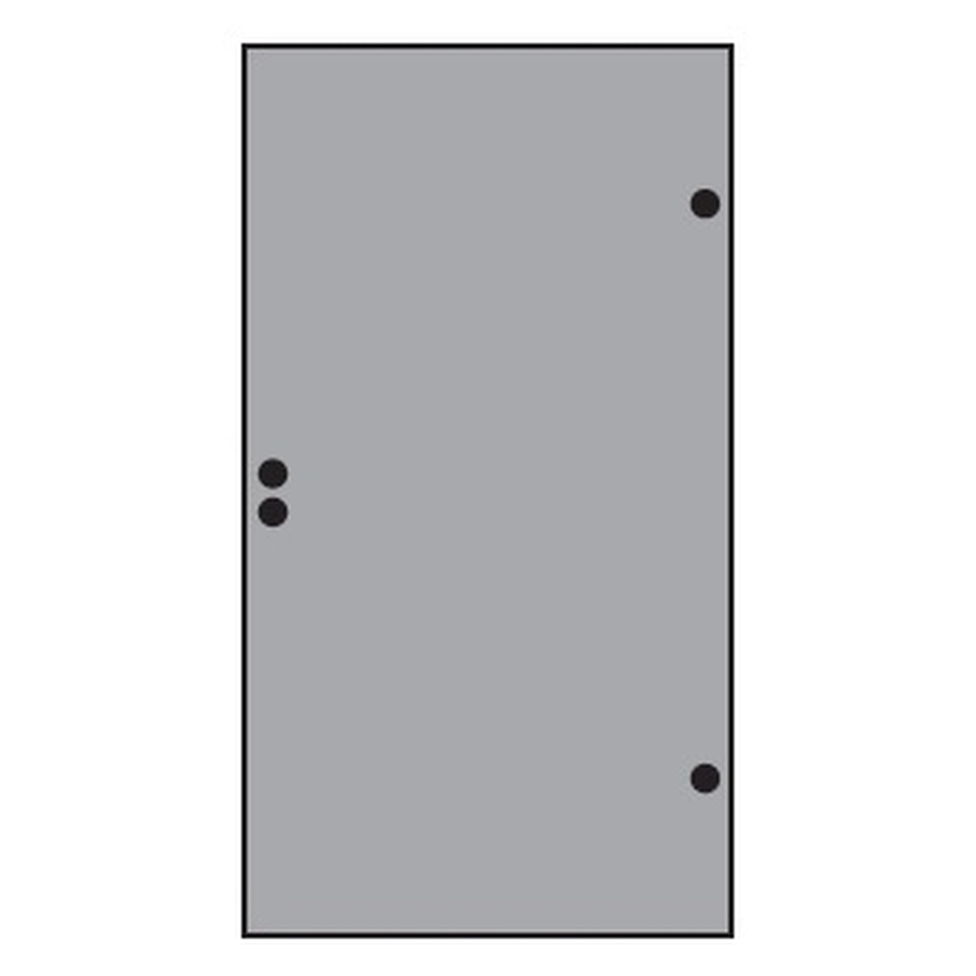VETRO TÜR-Glasscheibe 987x1800 mm, Vollflächen