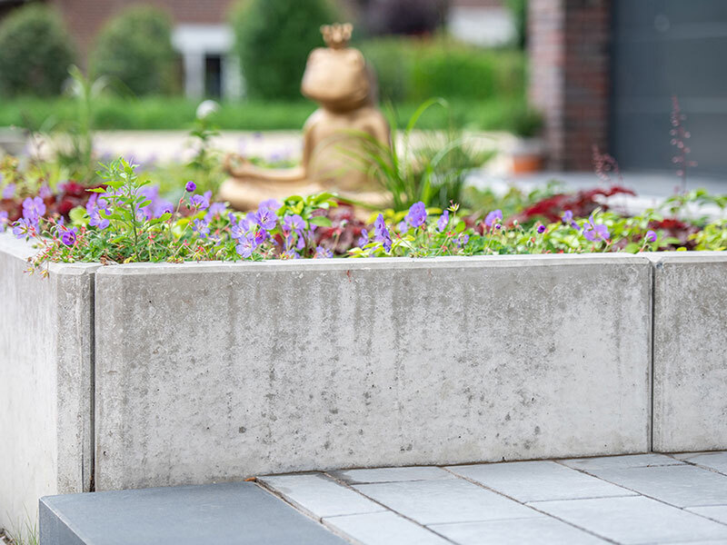 L-Stein bewehrt, 12cm, grau