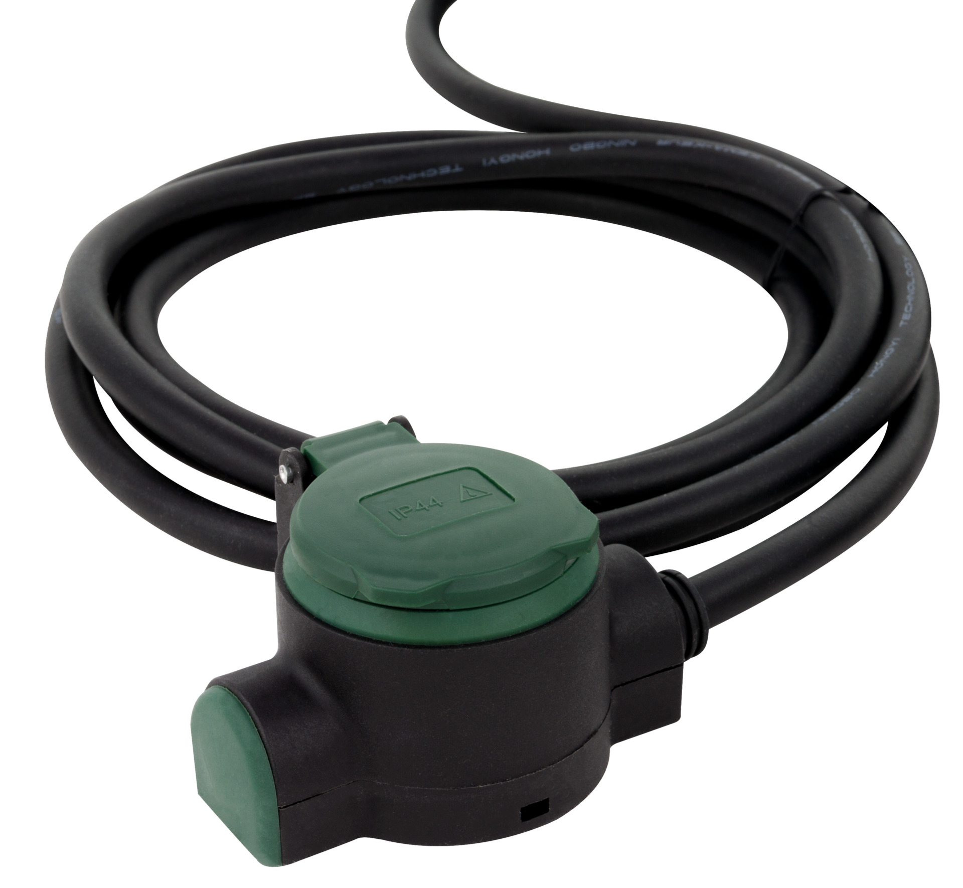 Verlängerung Supraflex IP44 3-fach, 10m, schwarz