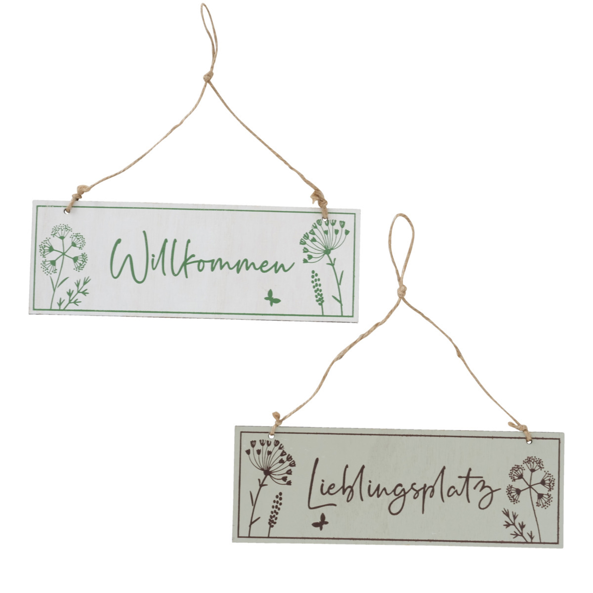 Schild Alva, 2-fach sortiert