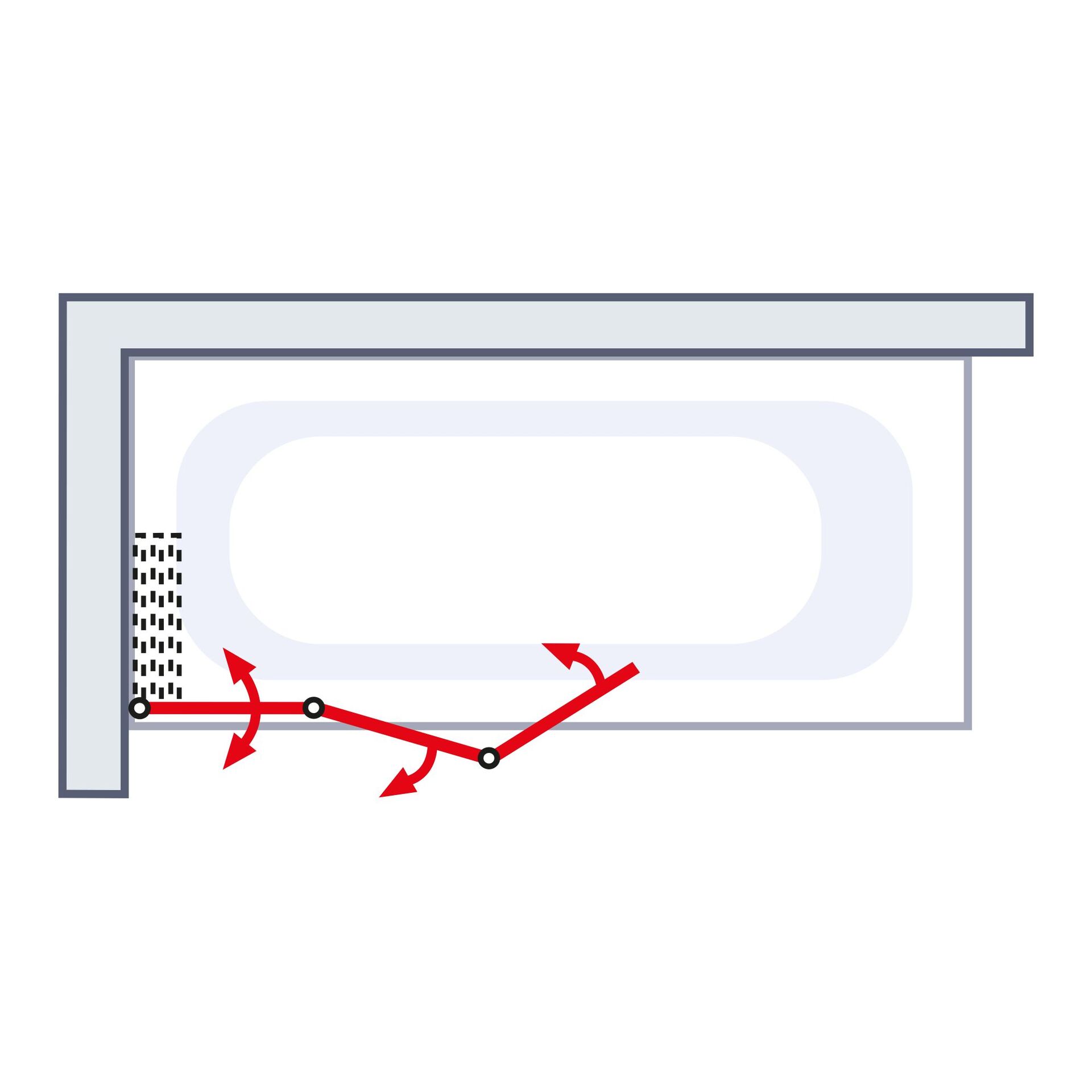 ExpressPlus Badewannenfaltwand 3-teilig, 140x125cm bei leitermann.de günstig kaufen ExpressPlus Badewannenfaltwand 3-teilig, 140x125cm