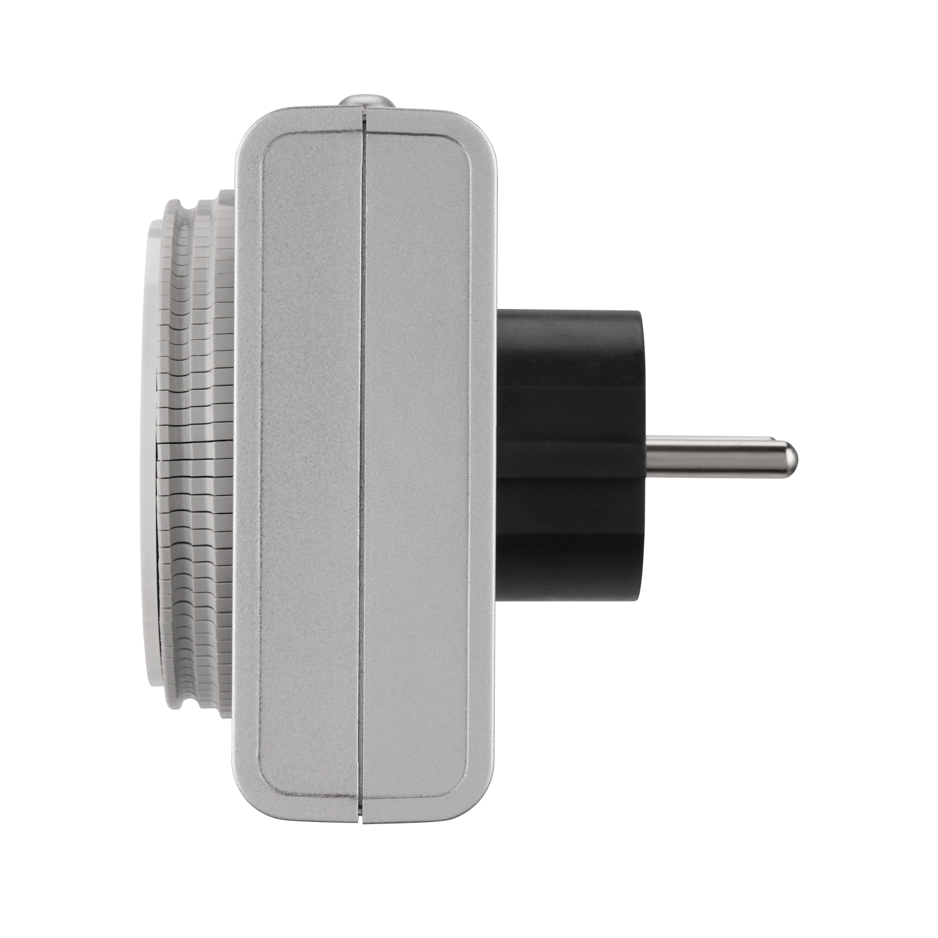 Zeitschaltuhr-Uhr mechanisch silbern