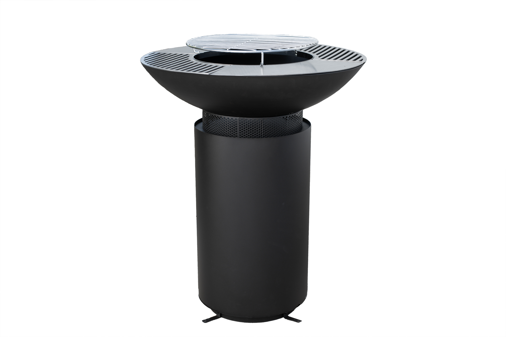 Grill, Plancha und Feuerplatte schwarz