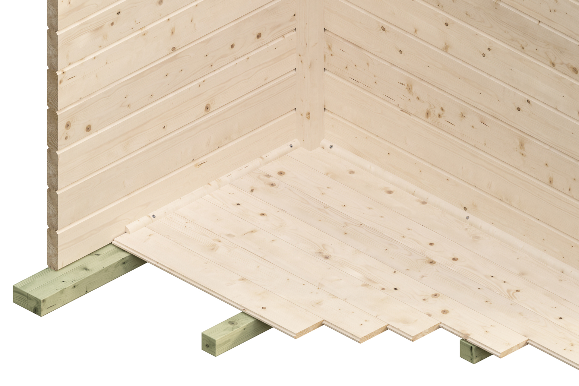 Gartenhaus Tilburg 613x380cm, 28mm