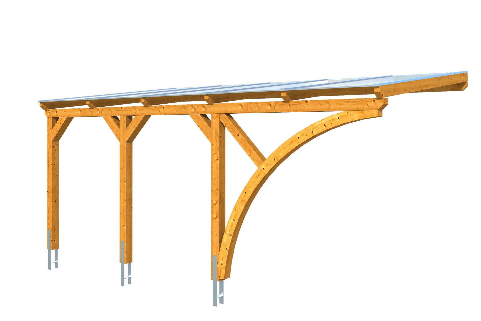 Carport Eifel mit Bogen 300 x 541cm