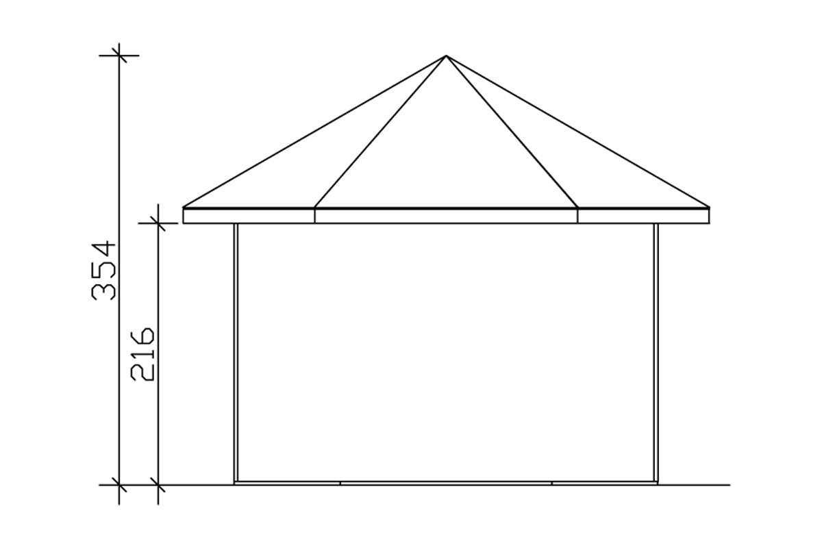 Pavillon Almelo 350x303cm