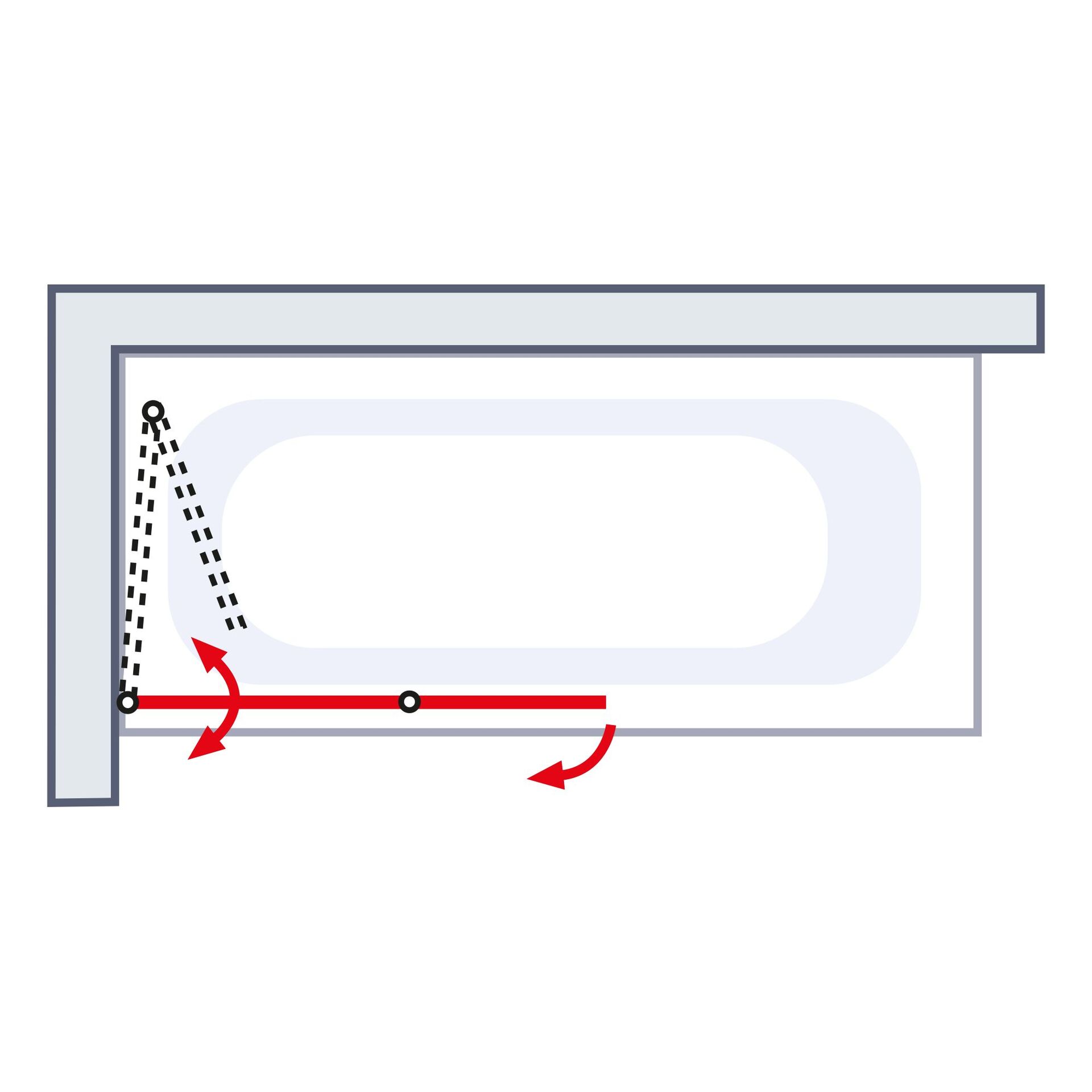 ExpressPlus Badewannenfaltwand 2-teilig, 140x112cm bei leitermann.de günstig kaufen ExpressPlus Badewannenfaltwand 2-teilig, 140x112cm