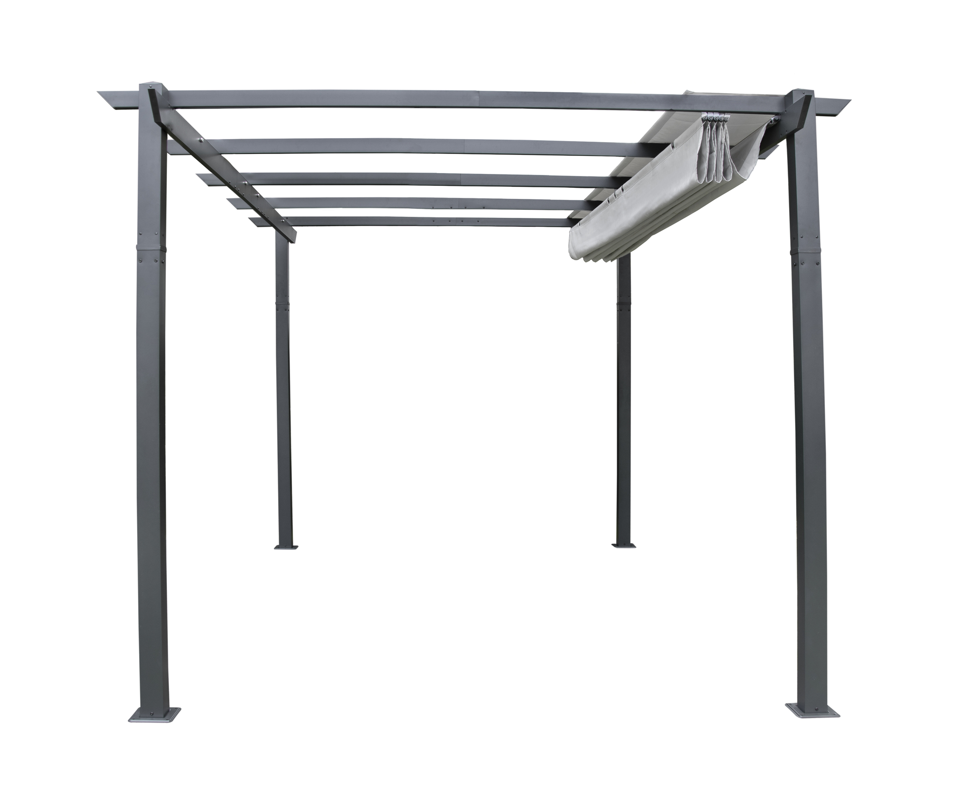 Pergola Pavillion anthrazit 3x4m bei leitermann.de günstig kaufen Pergola Pavillion anthrazit 3x4m