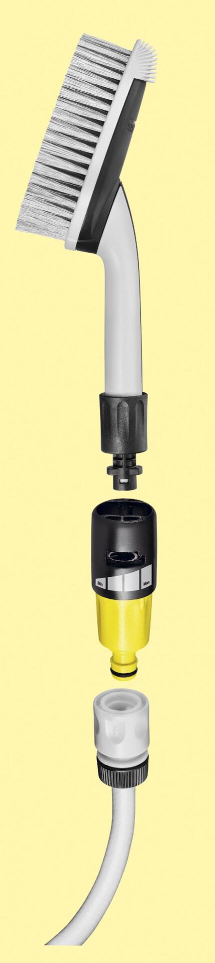 Waschbürstenadapter für Gartenschlauch