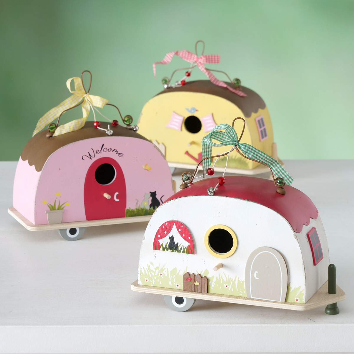 Vogelhaus Camping, 3-fach sortiert