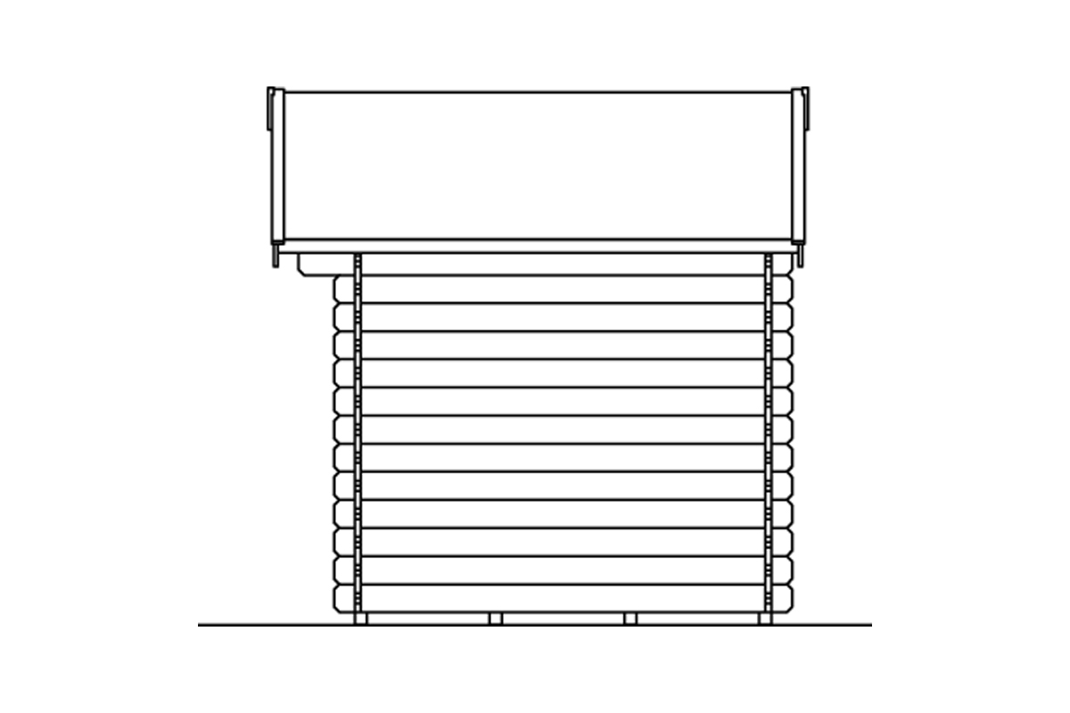 Gartenhaus Porto mit Vordach natur bei leitermann.de günstig kaufen Gartenhaus Porto mit Vordach natur