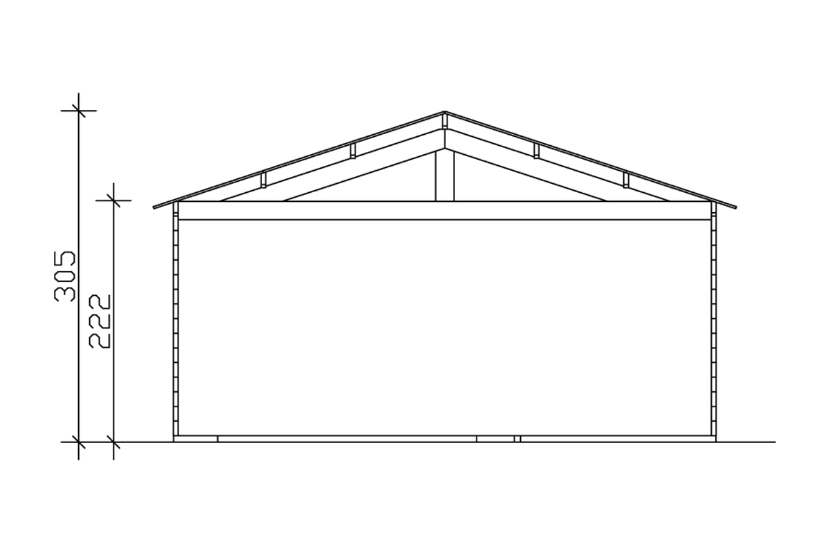 Holzgarage Varberg bei leitermann.de günstig kaufen Holzgarage Varberg