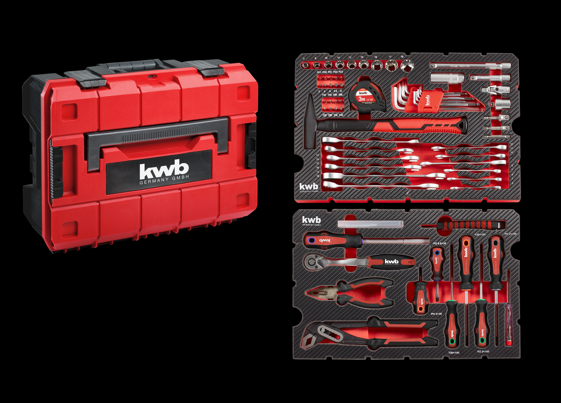 Werkzeugkoffer 80-tlg. E-Case System