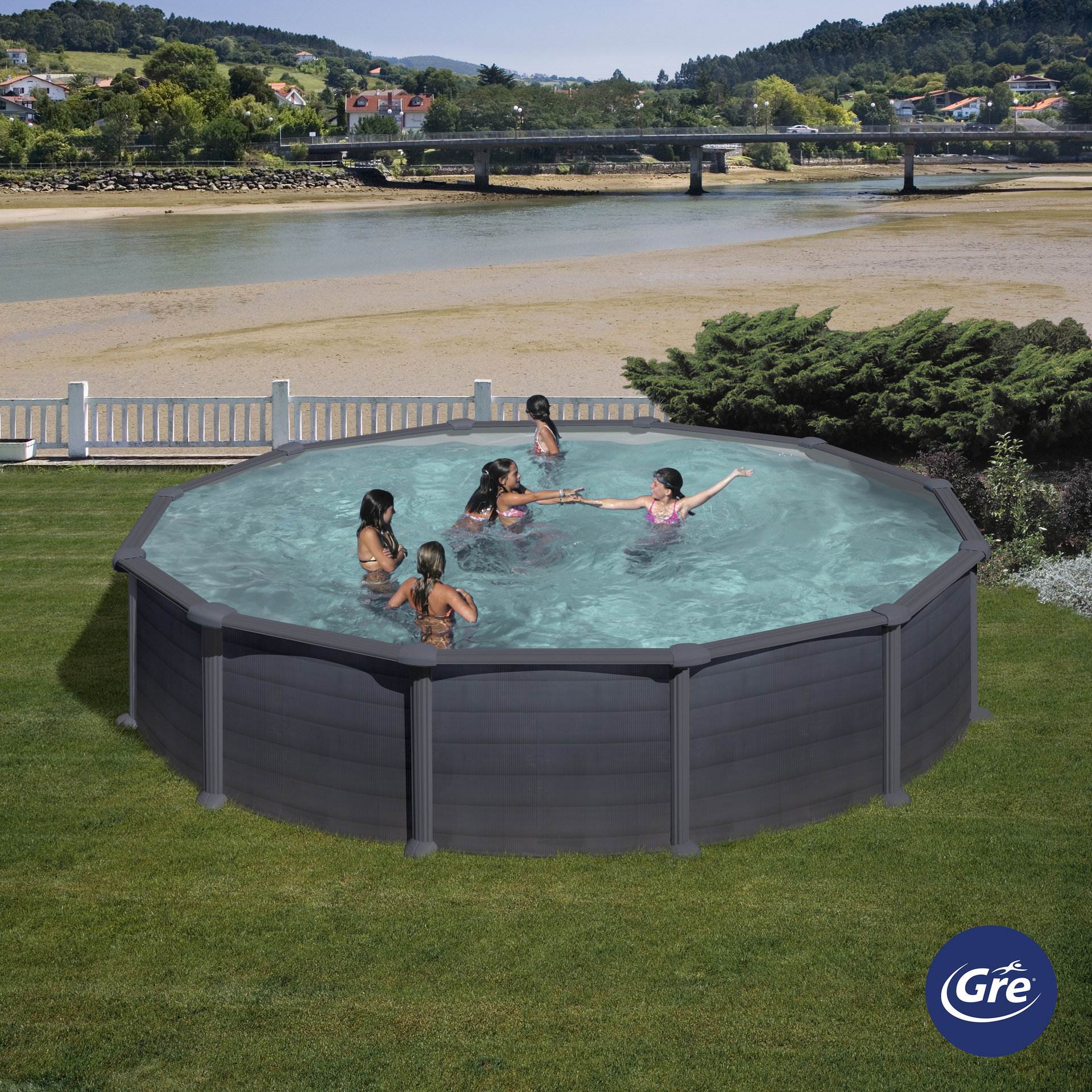 Stahlwandpool ATLANTIS, weiß