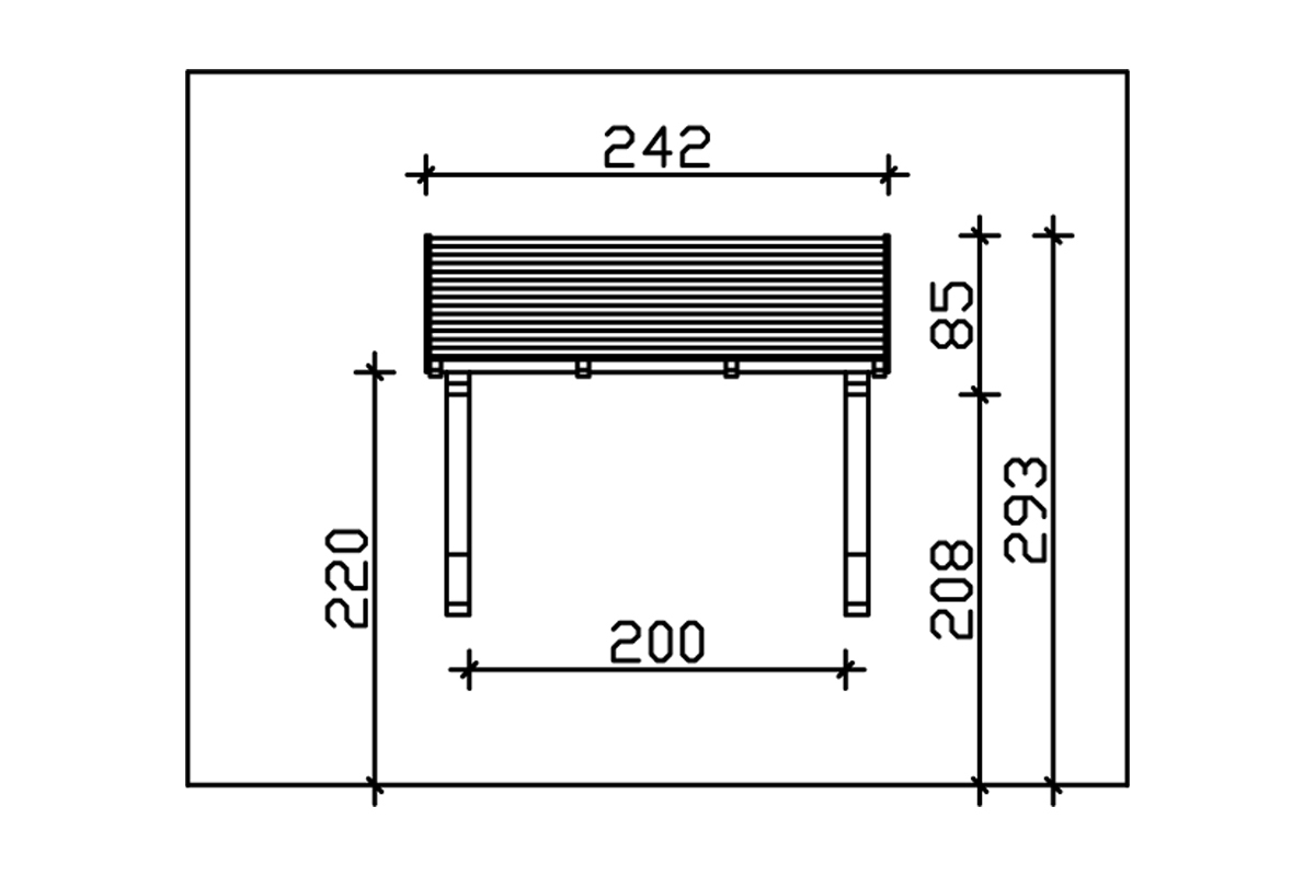 Vordach Paderborn 1 Pultdach bei leitermann.de günstig kaufen Vordach Paderborn 1 Pultdach