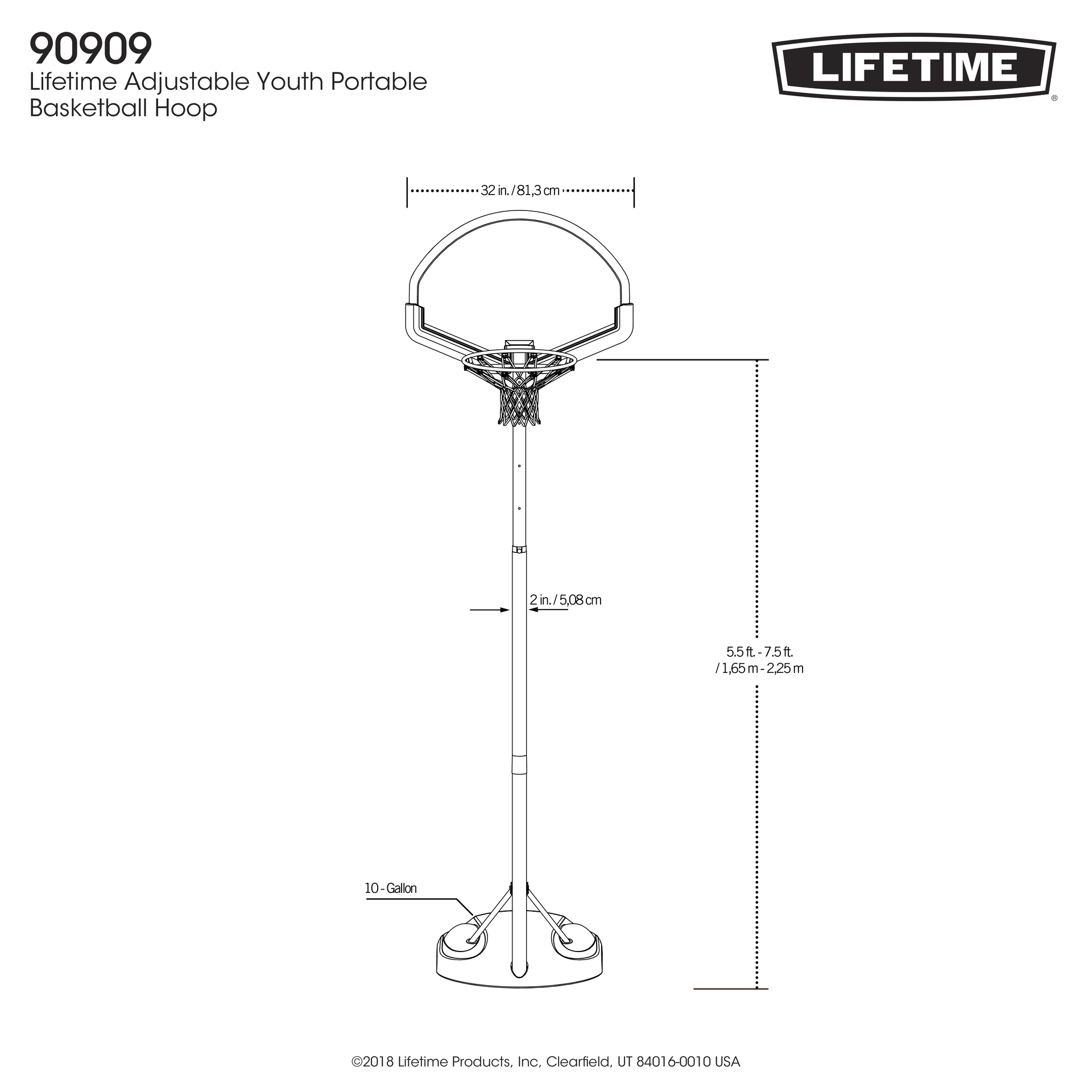 Basketball Korb höhenverstellbar
