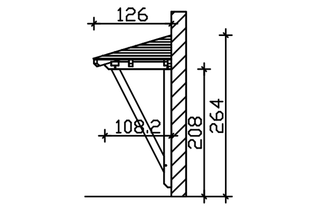 Vordach Wismar 2 Walmdach