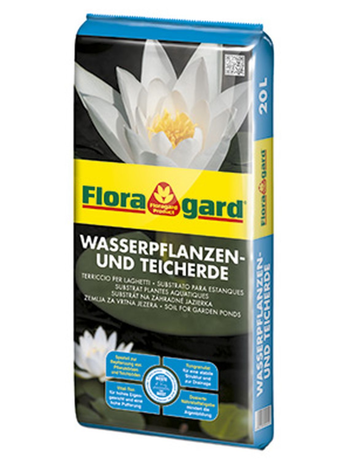 FLORAGARD Wasserpflanzen- und Teicherde 20L
