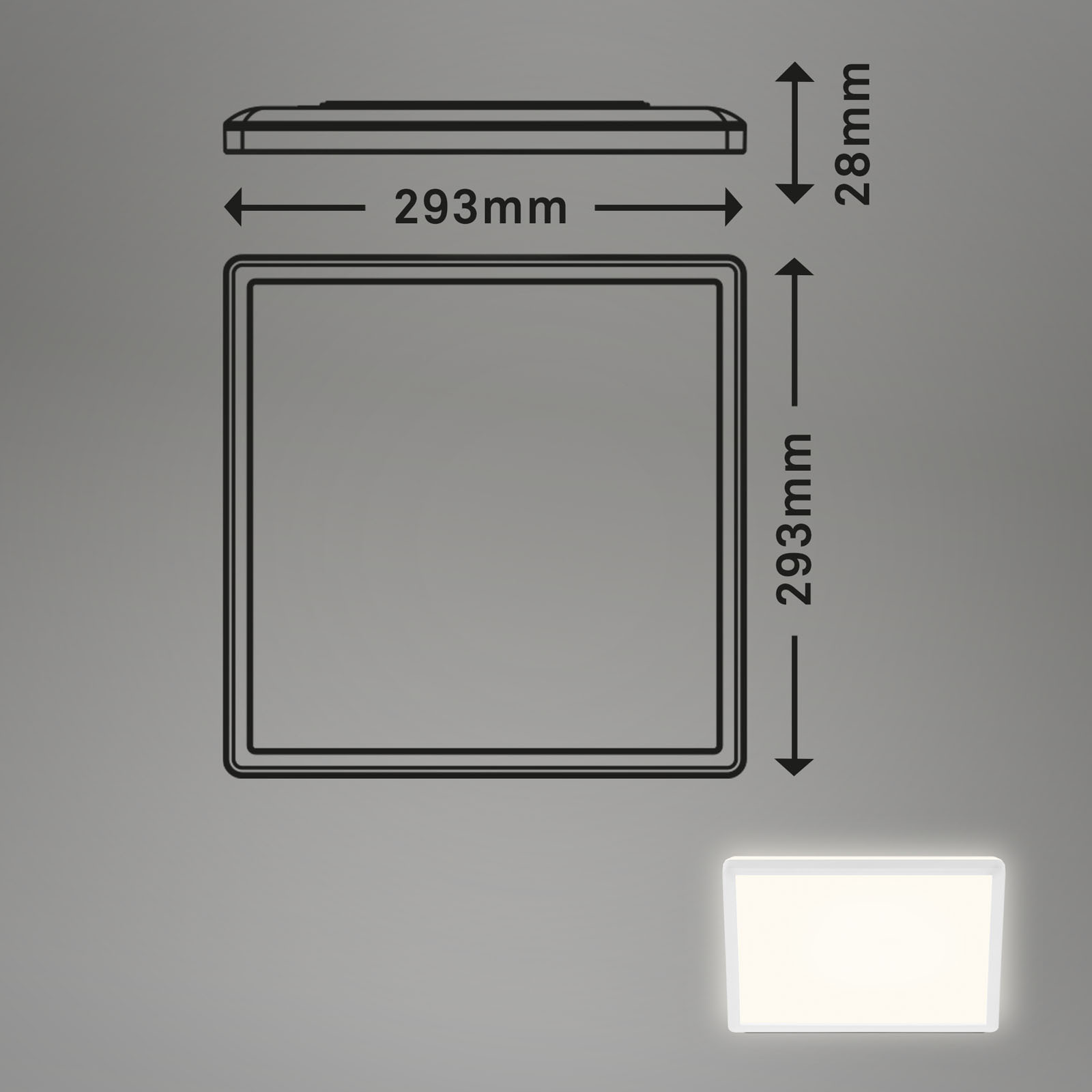 SLIM LED Panel, weiß