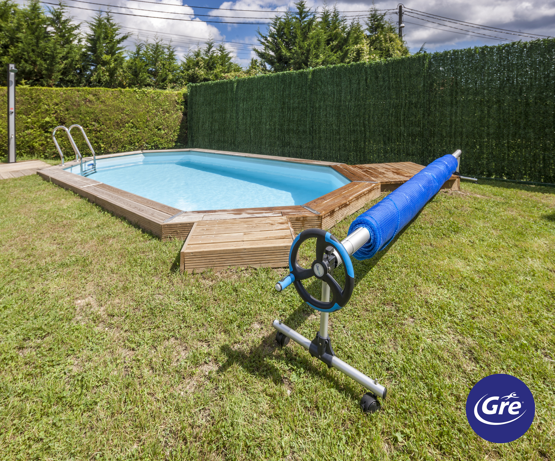 Aluminium Cover Roller für Einbaubecken