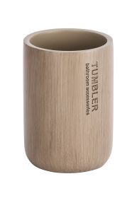 Palo Zahnputzbecher taupe Polyresin Bambus bei leitermann.de günstig kaufen Palo Zahnputzbecher taupe Polyresin Bambus