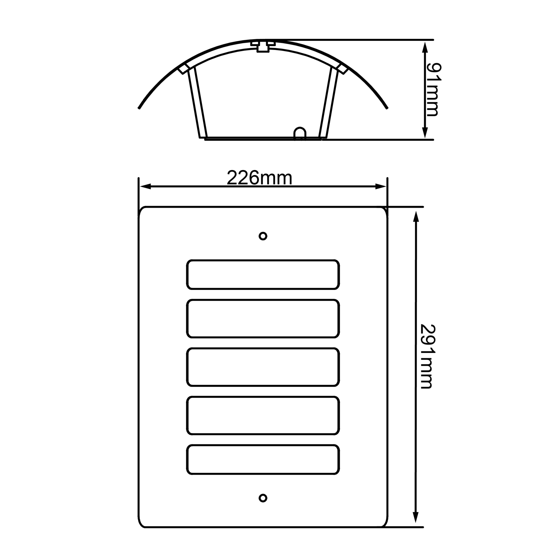 Todd Außen-Wandleuchte anthrazit