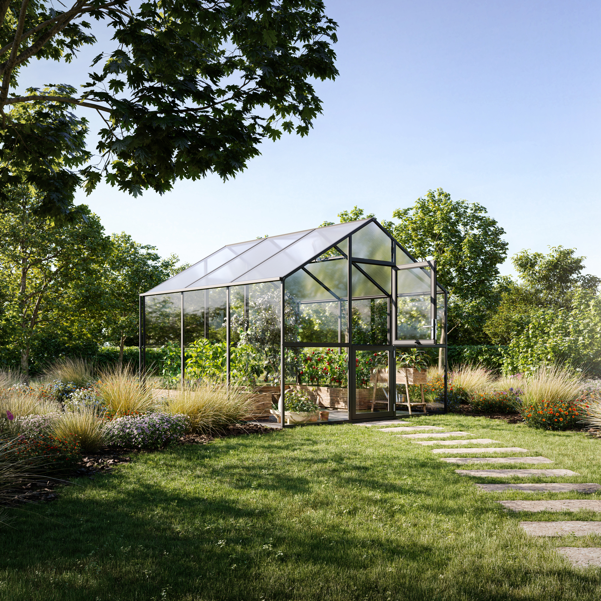 Gewächshaus Ortasia bei leitermann.de günstig kaufen Gewächshaus Ortasia