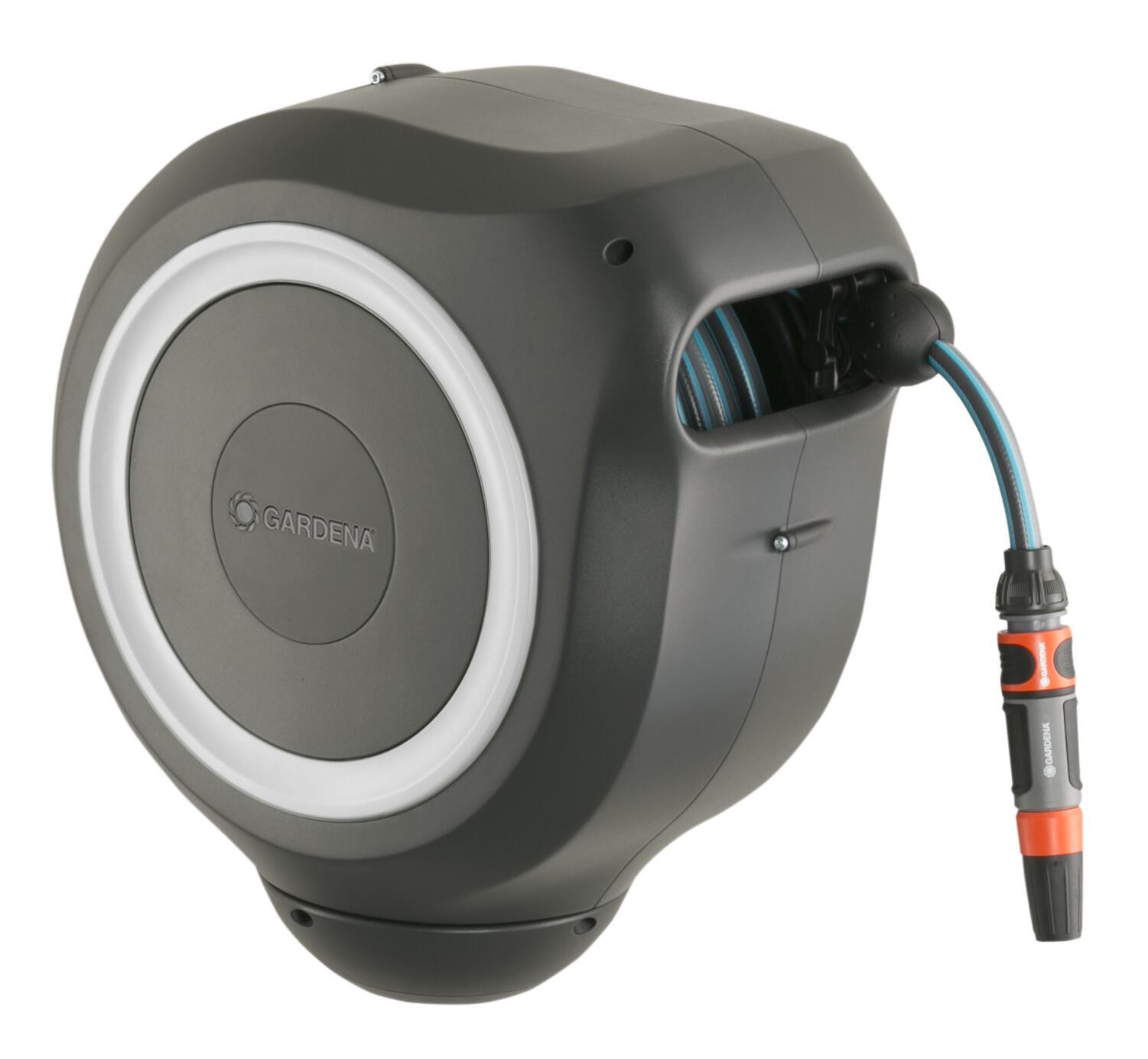 Wand-Schlauchbox RollUp M (weiß) 20 m bei leitermann.de günstig kaufen Wand-Schlauchbox RollUp M (weiß) 20 m