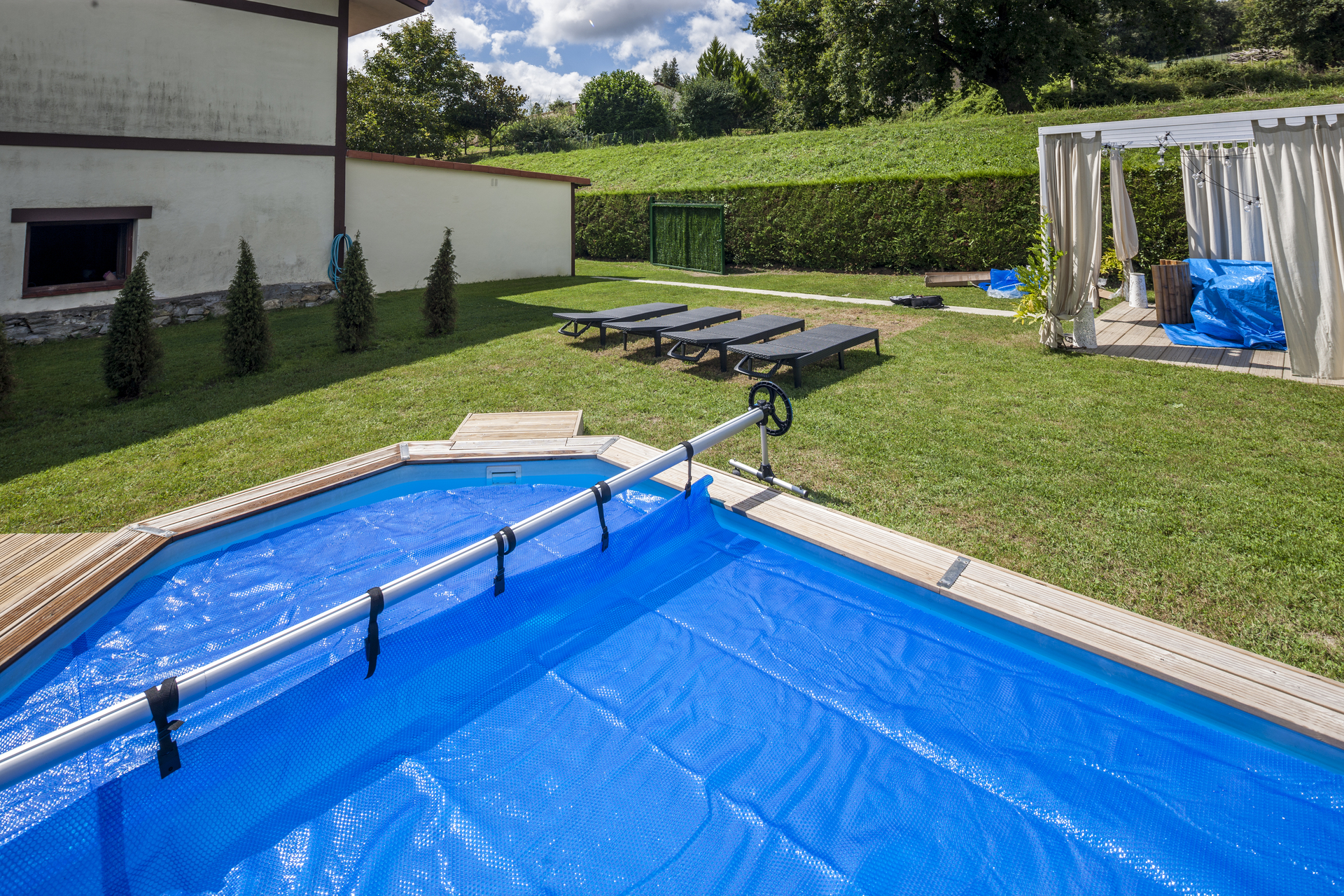 Aluminium Cover Roller für Einbaubecken