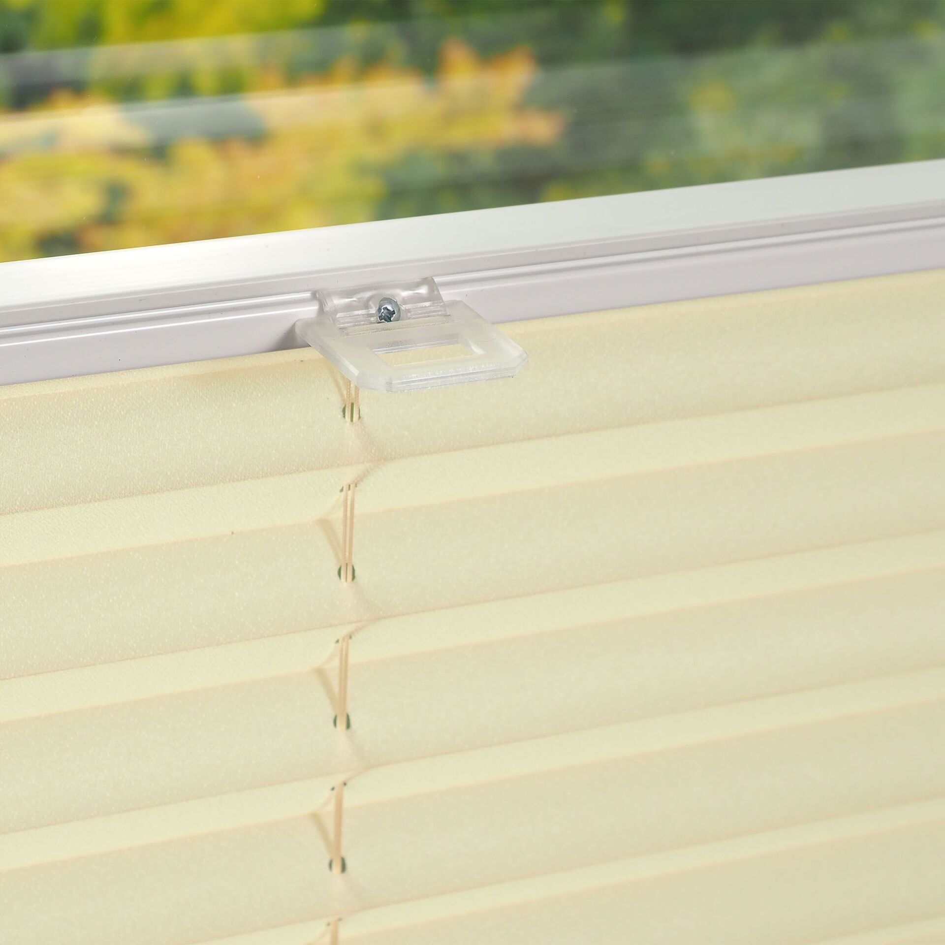 Klemmfix-Plissee verspannt inkl. 4 Klemmträger