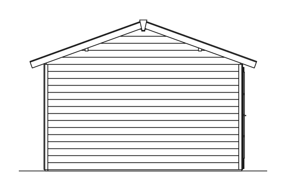 Gartenhaus Tilburg 613x380cm, 28mm