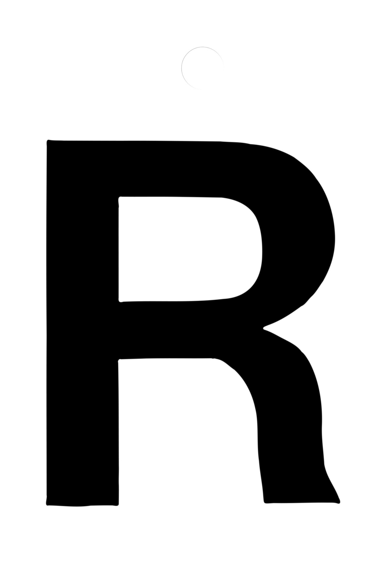 Klebefolien Lettern/Großbuchstaben schwarz