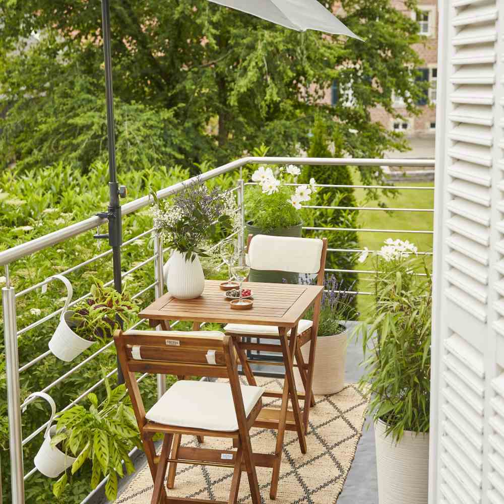 Balkonschirm City, 160x100cm