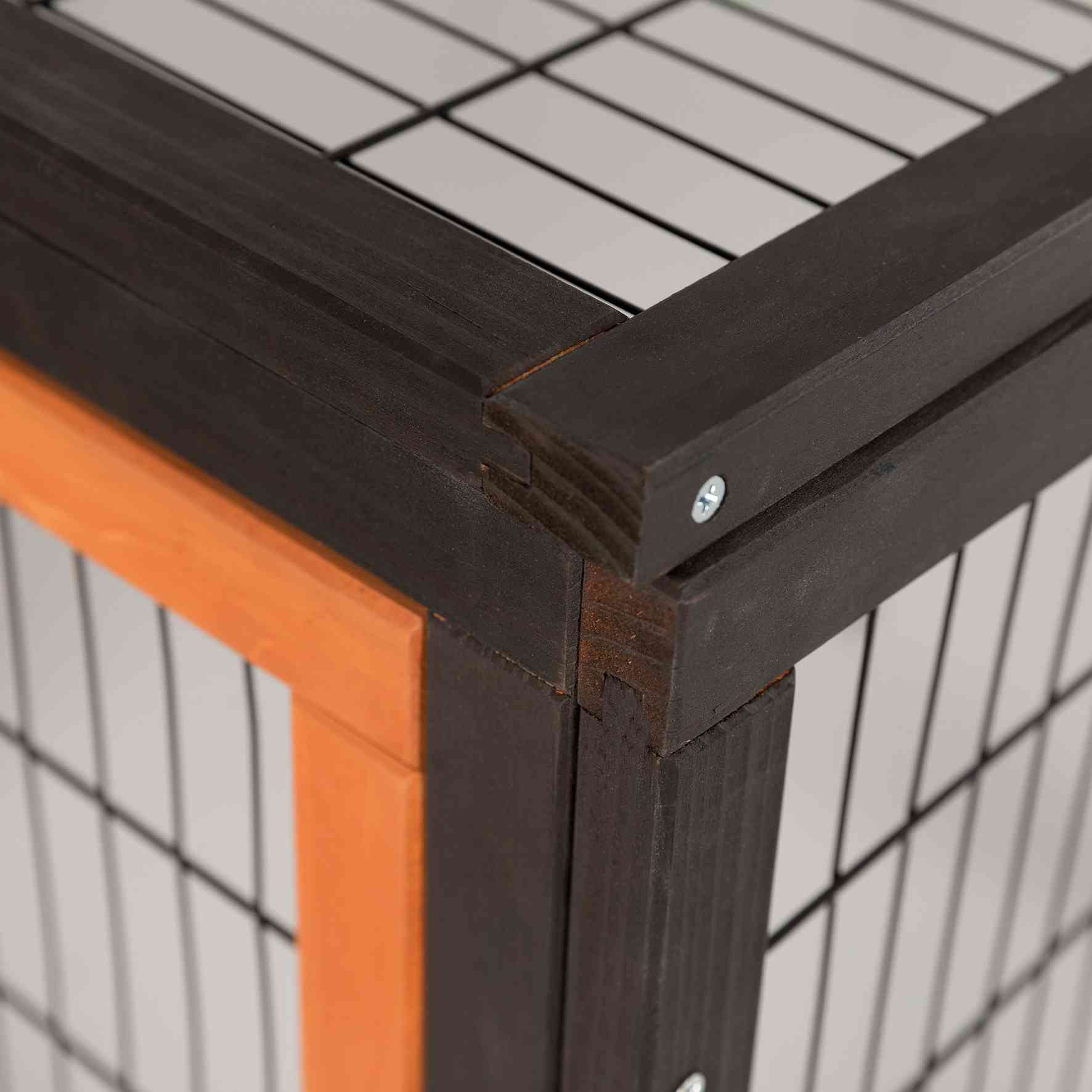 Freilaufgehege mit Abdeckung bei leitermann.de günstig kaufen Freilaufgehege mit Abdeckung