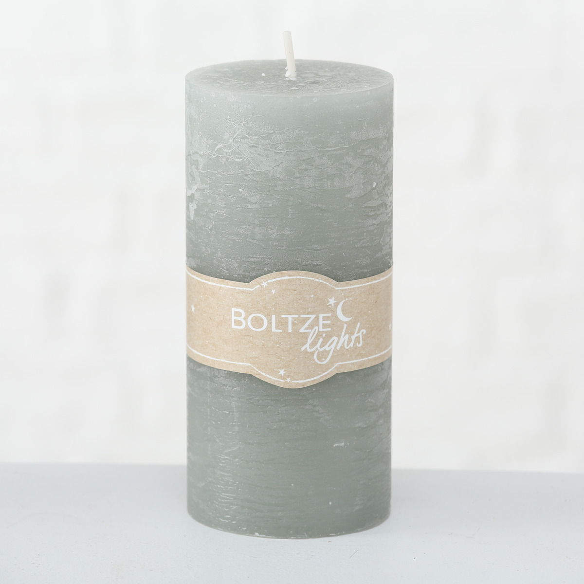 Stumpenkerze , Dekor 3-fach sortiert