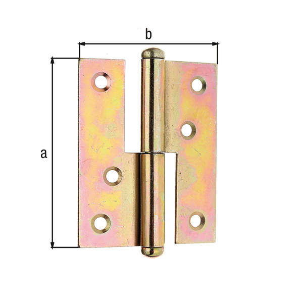 Aushebescharnier rechts