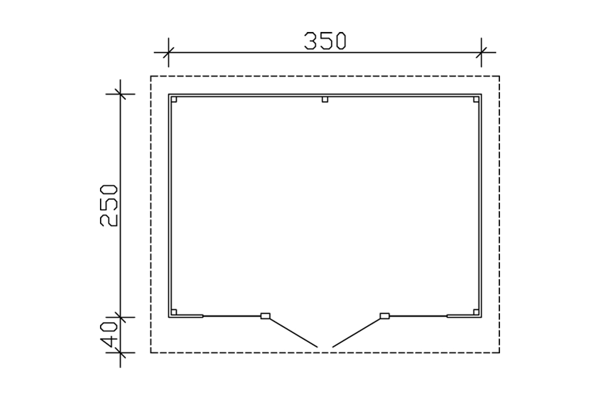 Gartenhaus Ostende 1, 28mm 350 x 250cm bei leitermann.de günstig kaufen Gartenhaus Ostende 1, 28mm 350 x 250cm