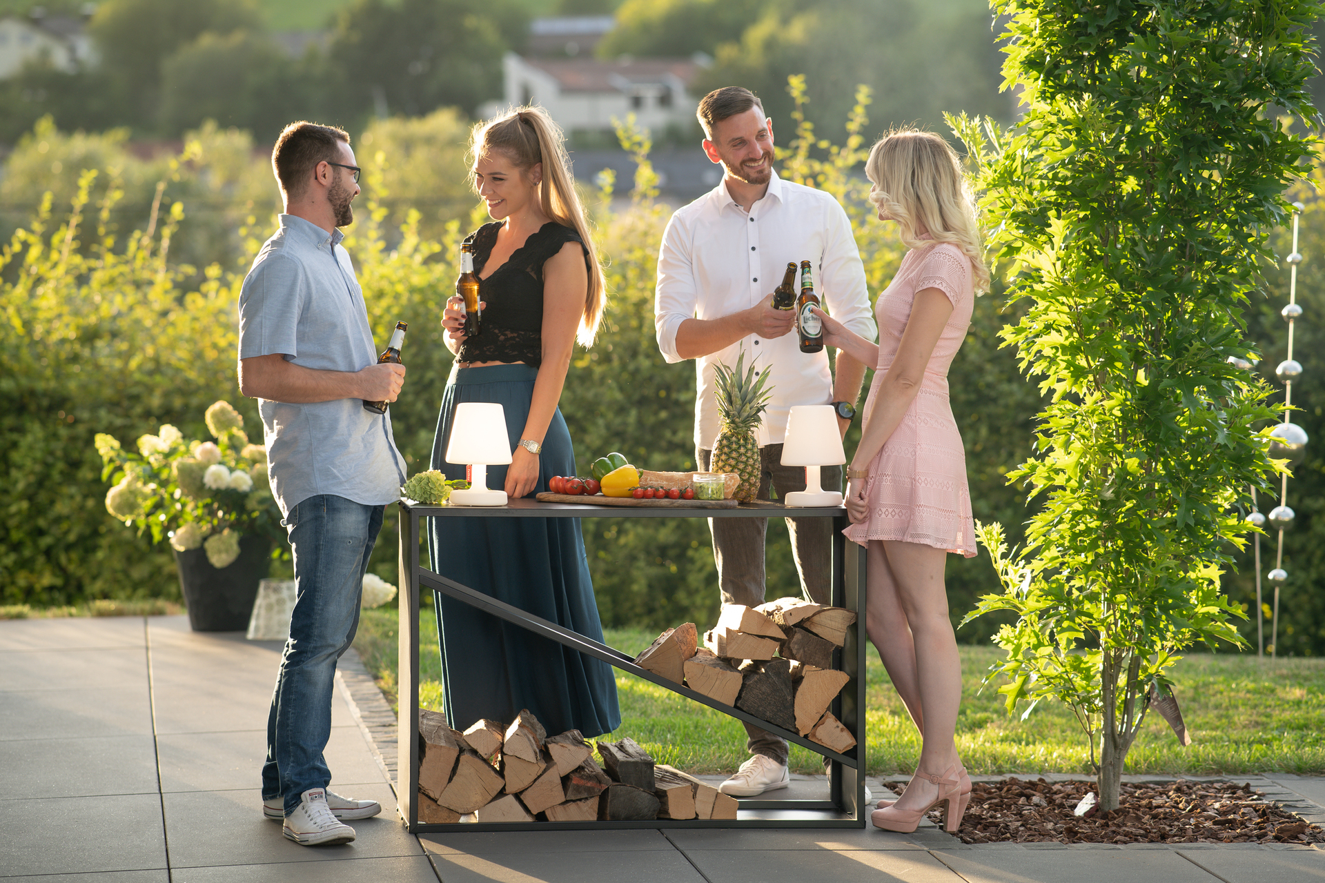 Kaminholzregal 114,5 x 35 x 80 cm bei leitermann.de günstig kaufen Kaminholzregal 114,5 x 35 x 80 cm