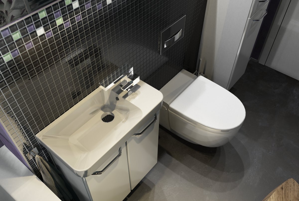 MILANO Keramikwaschtisch weiß