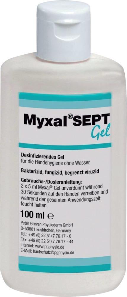 Händedesinfektion Myxal Sept Gel 100 ml Flasche