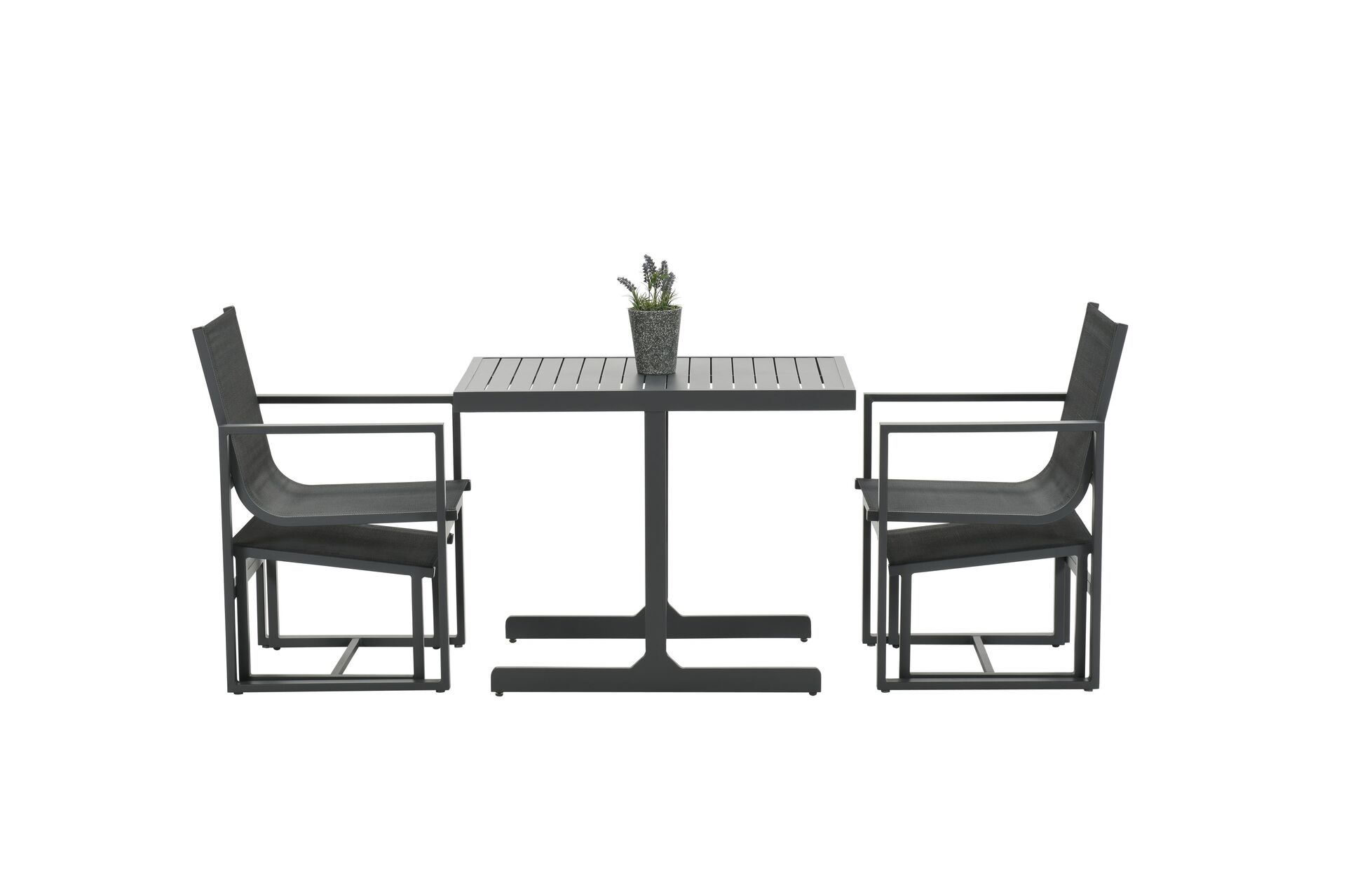 Alabama Balkonset 95X65X75 Cm Carbon Black-Anthrazit