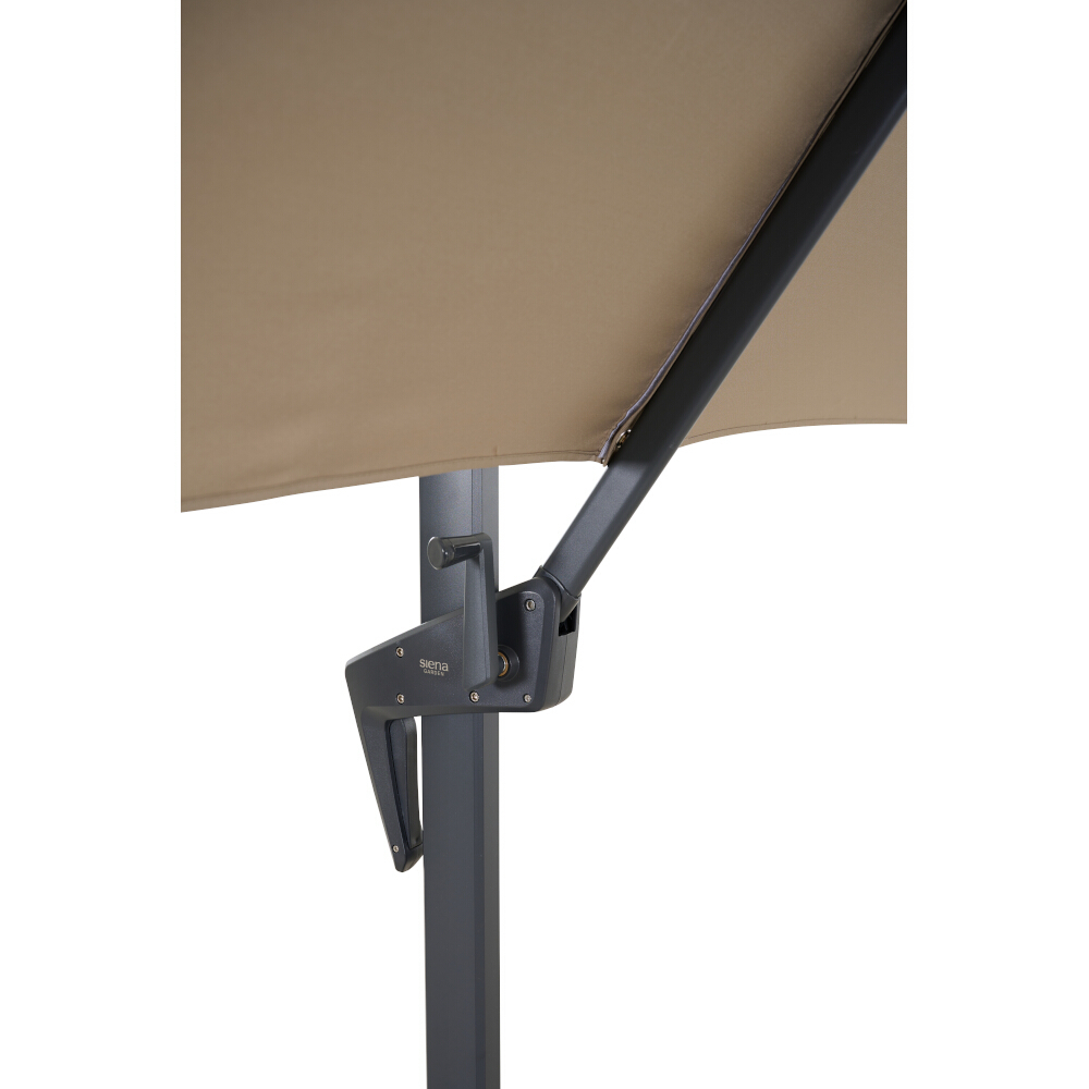 Vito Ampelschirm anthrazit/taupe 250 x 250 cm