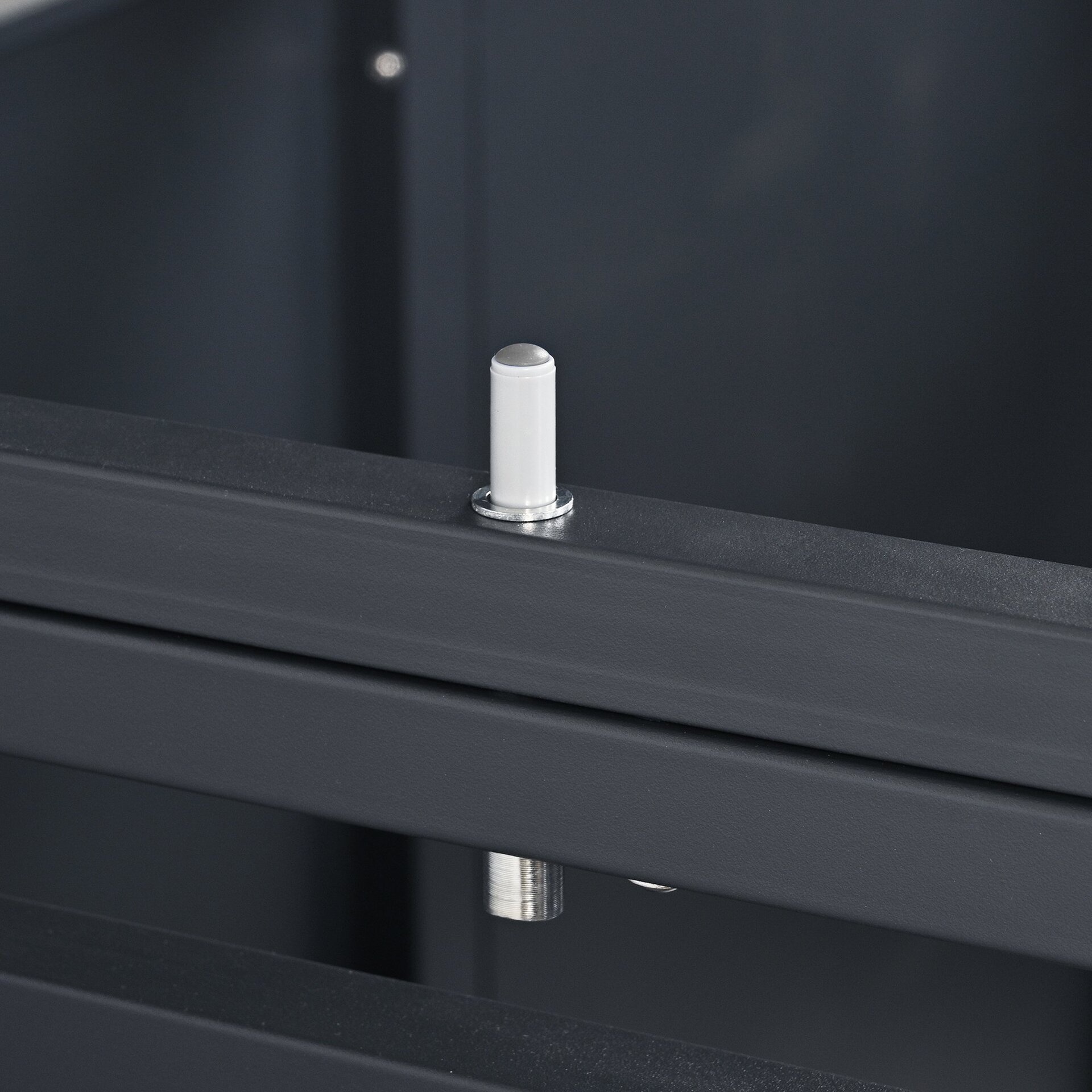 Mülltonnenbox Front Karomuster