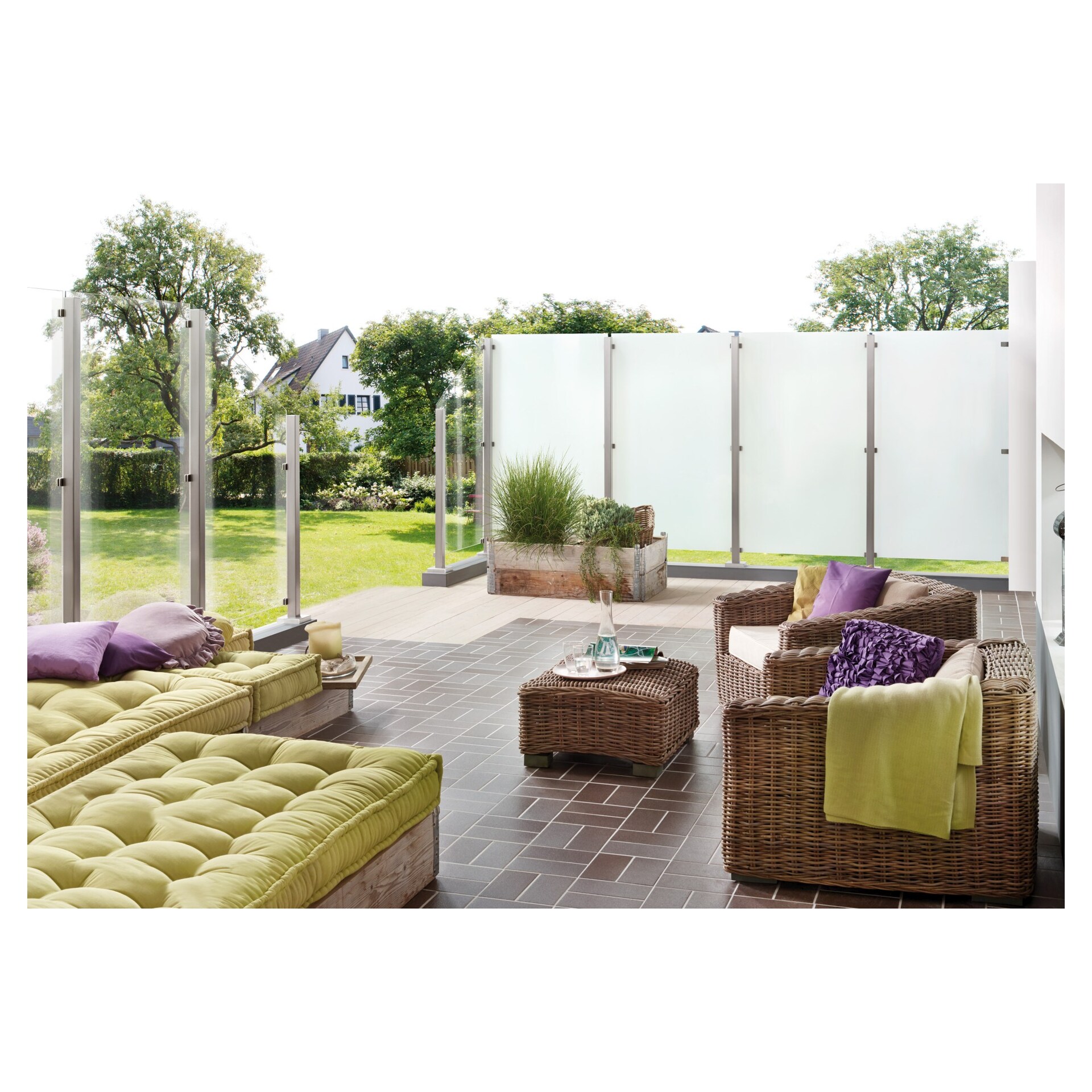 VETRO TÜR-Glasscheibe 987x1800 mm, Vollflächen