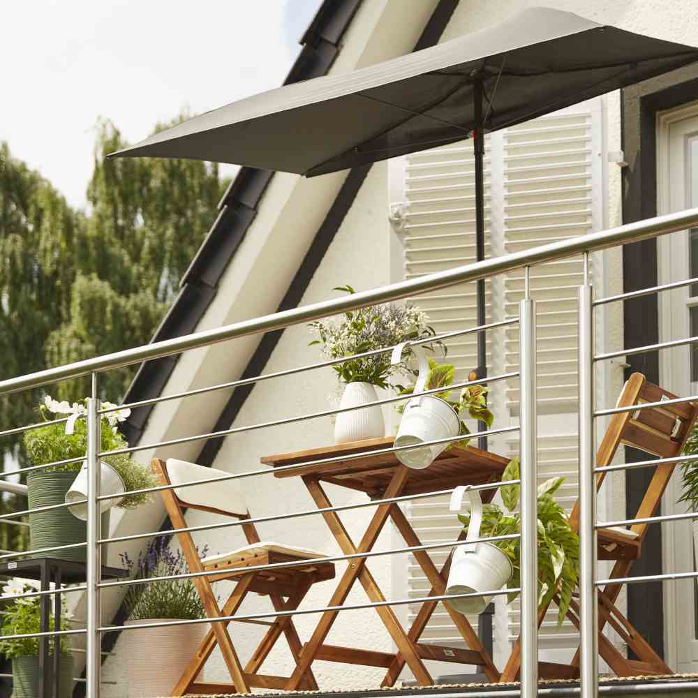 Balkonschirm City, 160x100cm