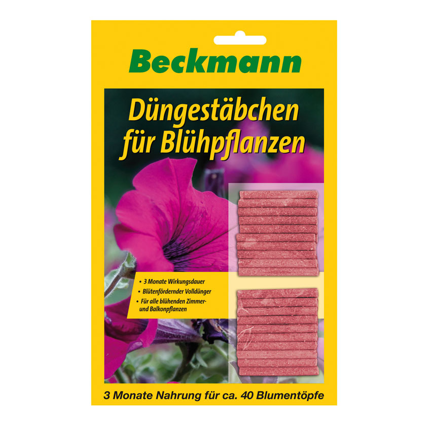 Beckmann & Brehm Düngestäbchen für Blühpflanzen 40er