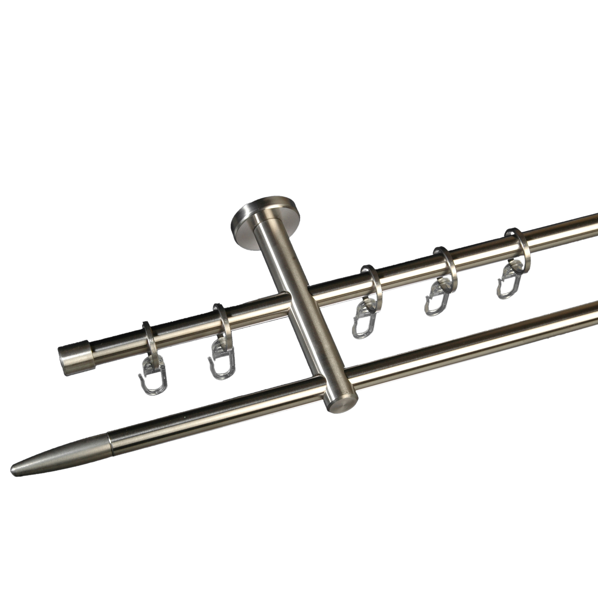 Gardinenstange Stick 12 mm Stilgarnitur aus Edelstahl